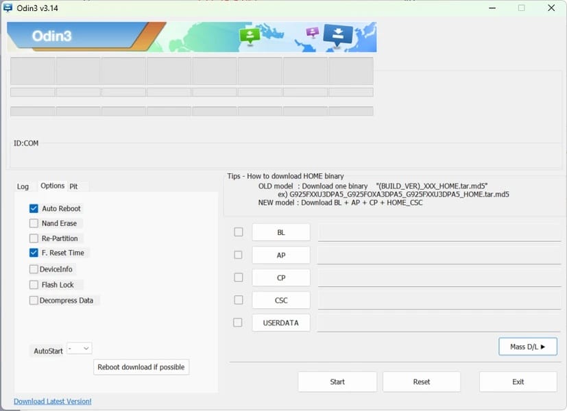 Samsung Odin Flash Tool